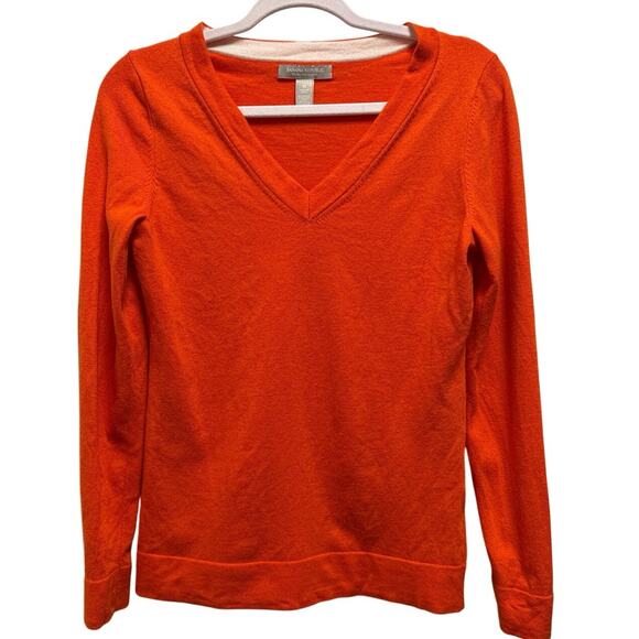 Banana Republic Womens Extra Fine Merino Wool Knit V Neck Sweater Size Medium - Picture 1 of 3